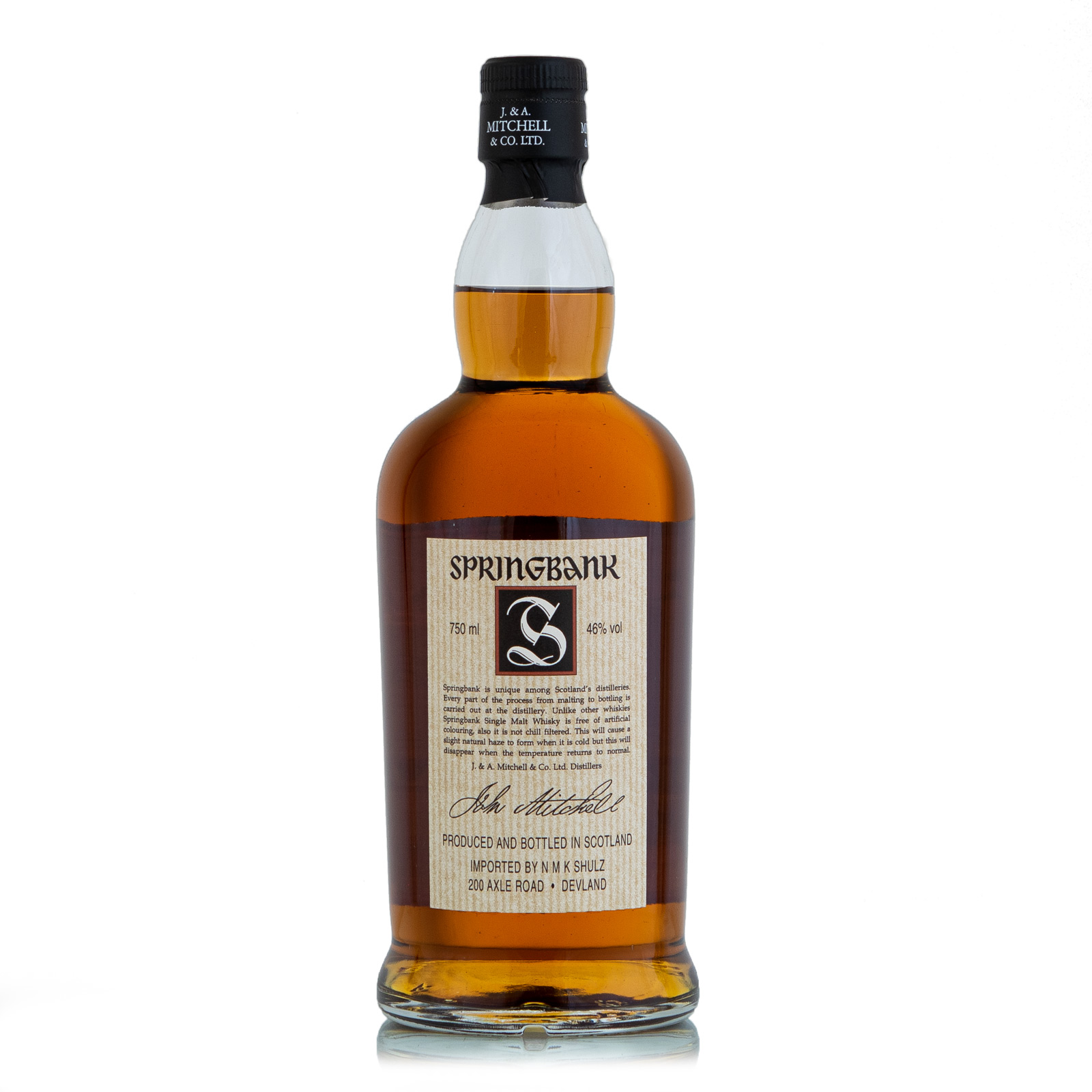 Springbank 15 Year Old early style - Wild about Whisky